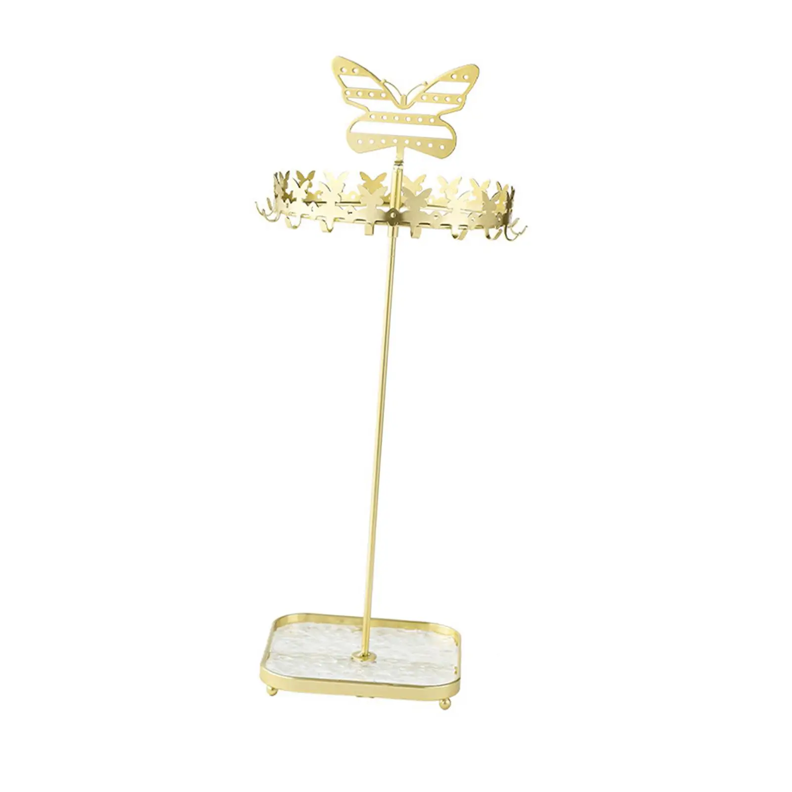 Rotating Jewelry Holder Jewelry Display Stand Tabletop Iron Jewelry Organizer Necklace Earring Storage Shelf for Ring Watches
Rotating Jewelry Holder Jewelry Display Stand Tabletop Iron Jewelry Organizer Necklace Earring Storage Shelf for Ring Watches