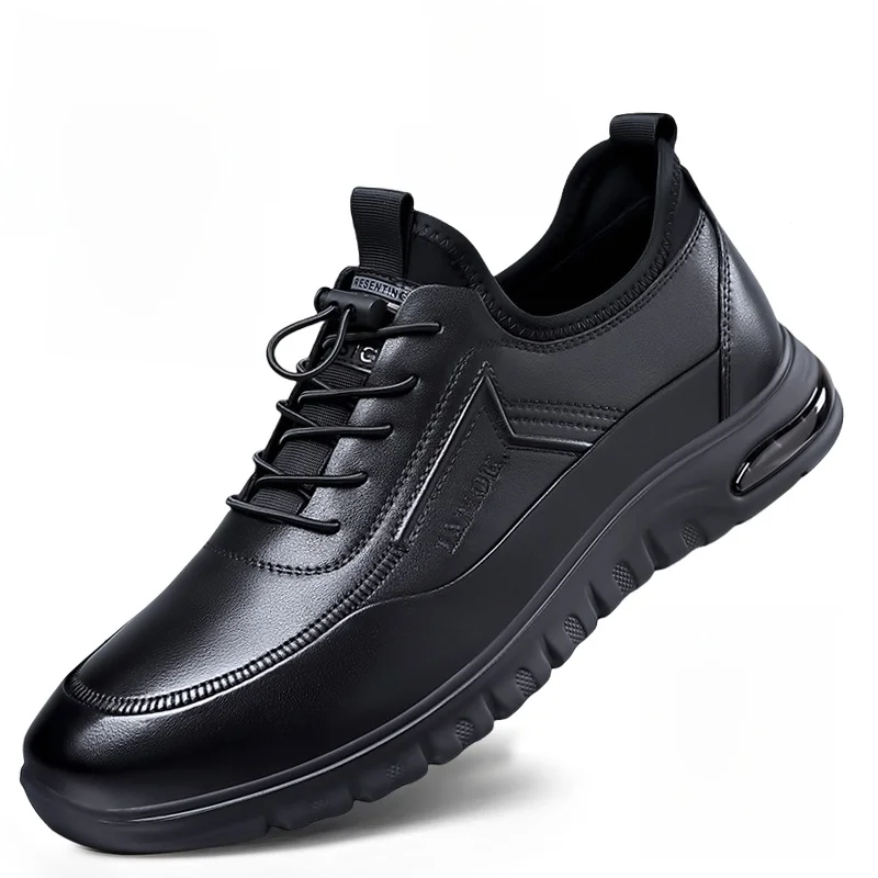 Кожаные дышащие спортивные туфли для мужчин, новые, из натуральной кожи, мягкие, на все сезоны, противоскользящие, повседневные кожаные туфли.
Кожаные дышащие спортивные туфли для мужчин, новые, из натуральной кожи, мягкие, на все сезоны, противоскользящие, повседневные кожаные туфли.