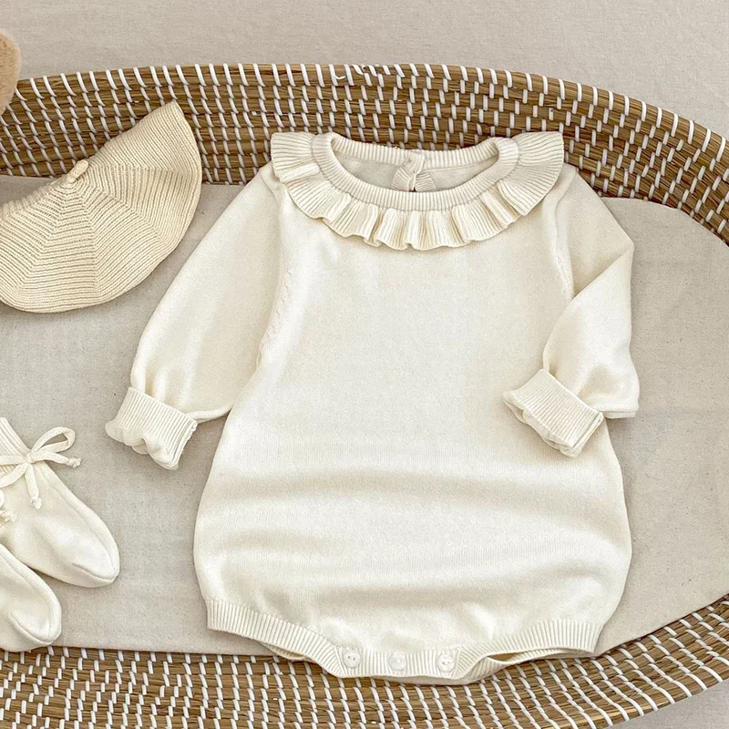 2025 New Autumn Children Clothes Infant Baby Girls Knitted Jumpsuit Long Sleeved Solid Color Newborn Baby Knitted Bodysuits
2025 New Autumn Children Clothes Infant Baby Girls Knitted Jumpsuit Long Sleeved Solid Color Newborn Baby Knitted Bodysuits