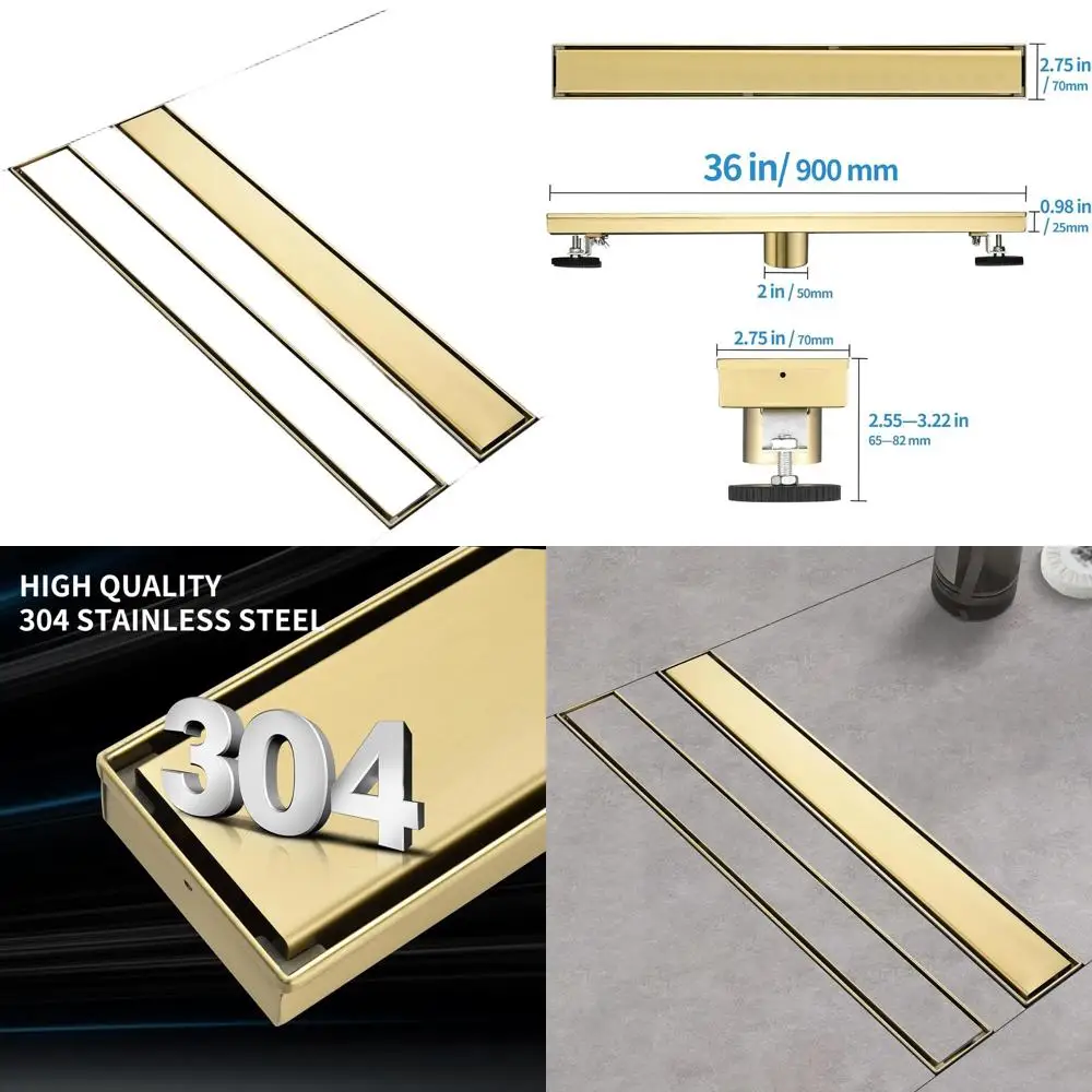 Душевой трап из матовой золотистой нержавеющей стали 304 с вставкой под плитку и уловителем волос (36 шт.)
Душевой трап из матовой золотистой нержавеющей стали 304 с вставкой под плитку и уловителем волос (36 шт.)