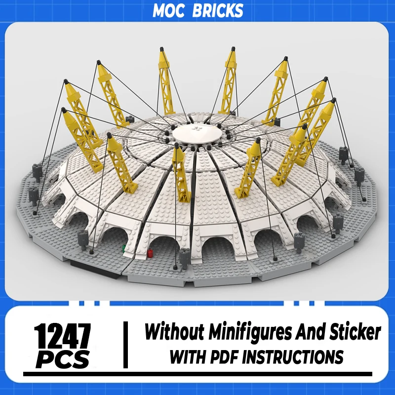 City Street View Moc Building Blocks Microscale Millennium Dome Model Technology Brick DIY Assembly Construction Holiday ToyGift
City Street View Moc Building Blocks Microscale Millennium Dome Model Technology Brick DIY Assembly Construction Holiday ToyGift