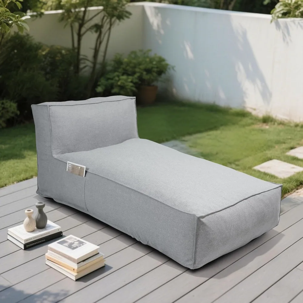 Outdoor Bean Bag Lounger, Comfy Foam Patio Bean Bag Chair Lounger, Water-Resistant Outdoor Loungers with Side Bag, Chaise Lounge
Outdoor Bean Bag Lounger, Comfy Foam Patio Bean Bag Chair Lounger, Water-Resistant Outdoor Loungers with Side Bag, Chaise Lounge
