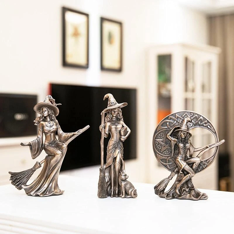 New Witch Figurine Retro Exquisite Resin Charming Miniature Statue Art Sculpture For Halloween And Home Decorations
New Witch Figurine Retro Exquisite Resin Charming Miniature Statue Art Sculpture For Halloween And Home Decorations