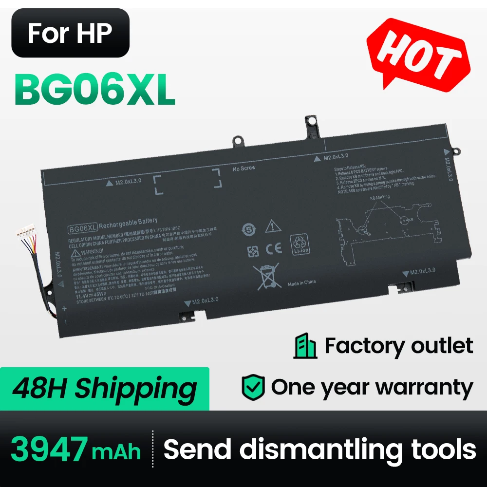 keyuan BG06XL Battery for HP EliteBook 1040 G3 (P4P90PT) BG06XL HSTNN-Q99C HSTNN-IB6Z 804175-1B1 804175-1C1 804175-181 
keyuan BG06XL Battery for HP EliteBook 1040 G3 (P4P90PT) BG06XL HSTNN-Q99C HSTNN-IB6Z 804175-1B1 804175-1C1 804175-181