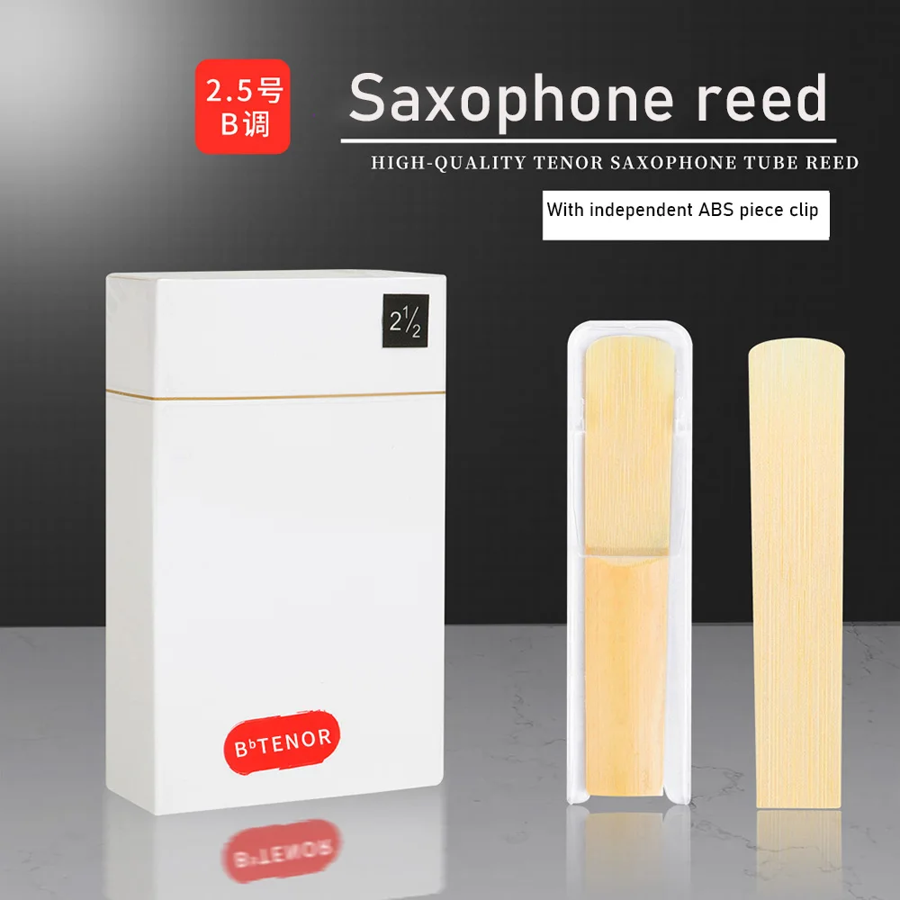 10 Pcs Strength 2.5 Bb Saxphone Reeds Saxphone Reed Woodwind Instrument Accessories & Parts for Professional/Beginner
10 Pcs Strength 2.5 Bb Saxphone Reeds Saxphone Reed Woodwind Instrument Accessories & Parts for Professional/Beginner