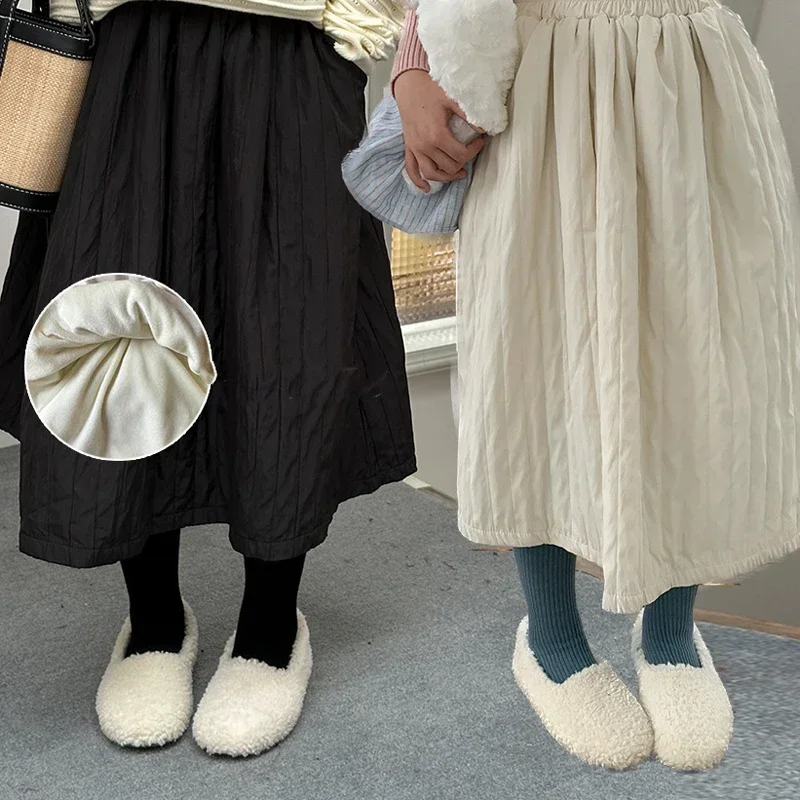 2025 Winter Children'S Plush Skirt Girl'S Korean Versatile Fashion Double Layered Thickened Half Skirt Stripe Panel Pocket Skirt
2025 Winter Children'S Plush Skirt Girl'S Korean Versatile Fashion Double Layered Thickened Half Skirt Stripe Panel Pocket Skirt