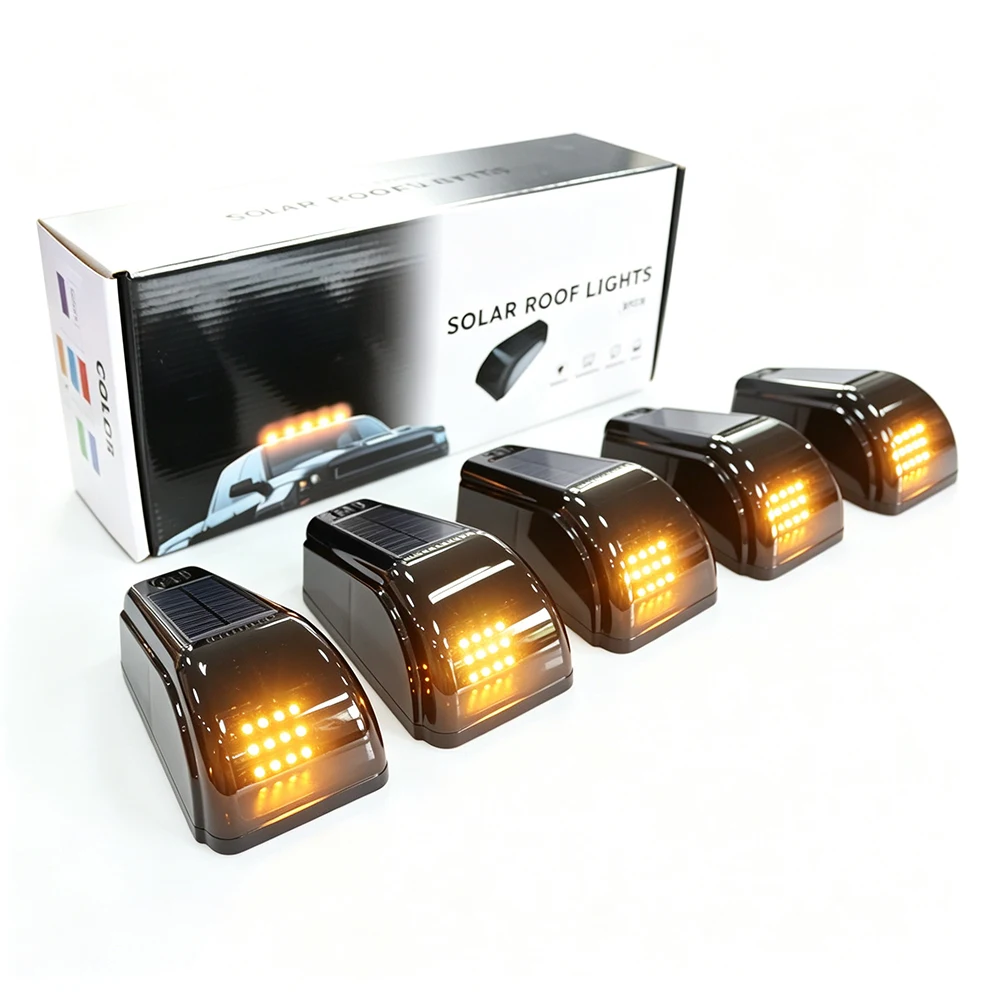 5pcs Upgrade Solar Cab Lights for Trucks - No Drill Roof LED Marker Lights with Vibration Sensor | Solar Powered Waterproof
5pcs Upgrade Solar Cab Lights for Trucks - No Drill Roof LED Marker Lights with Vibration Sensor | Solar Powered Waterproof
