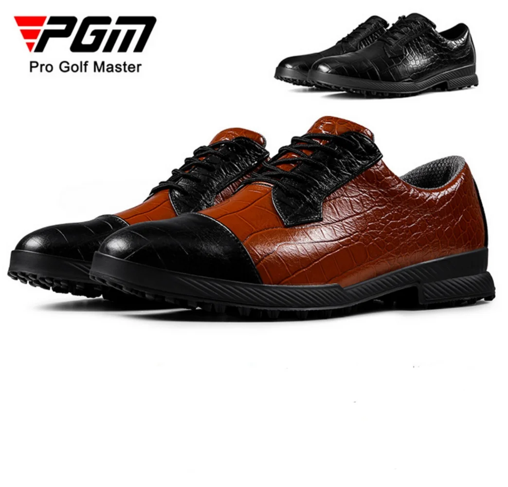 PGM Golf Men's Shoes XZ287 Crocodile Cowhide Business and Sports Anti Slip Shoes
PGM Golf Men's Shoes XZ287 Crocodile Cowhide Business and Sports Anti Slip Shoes