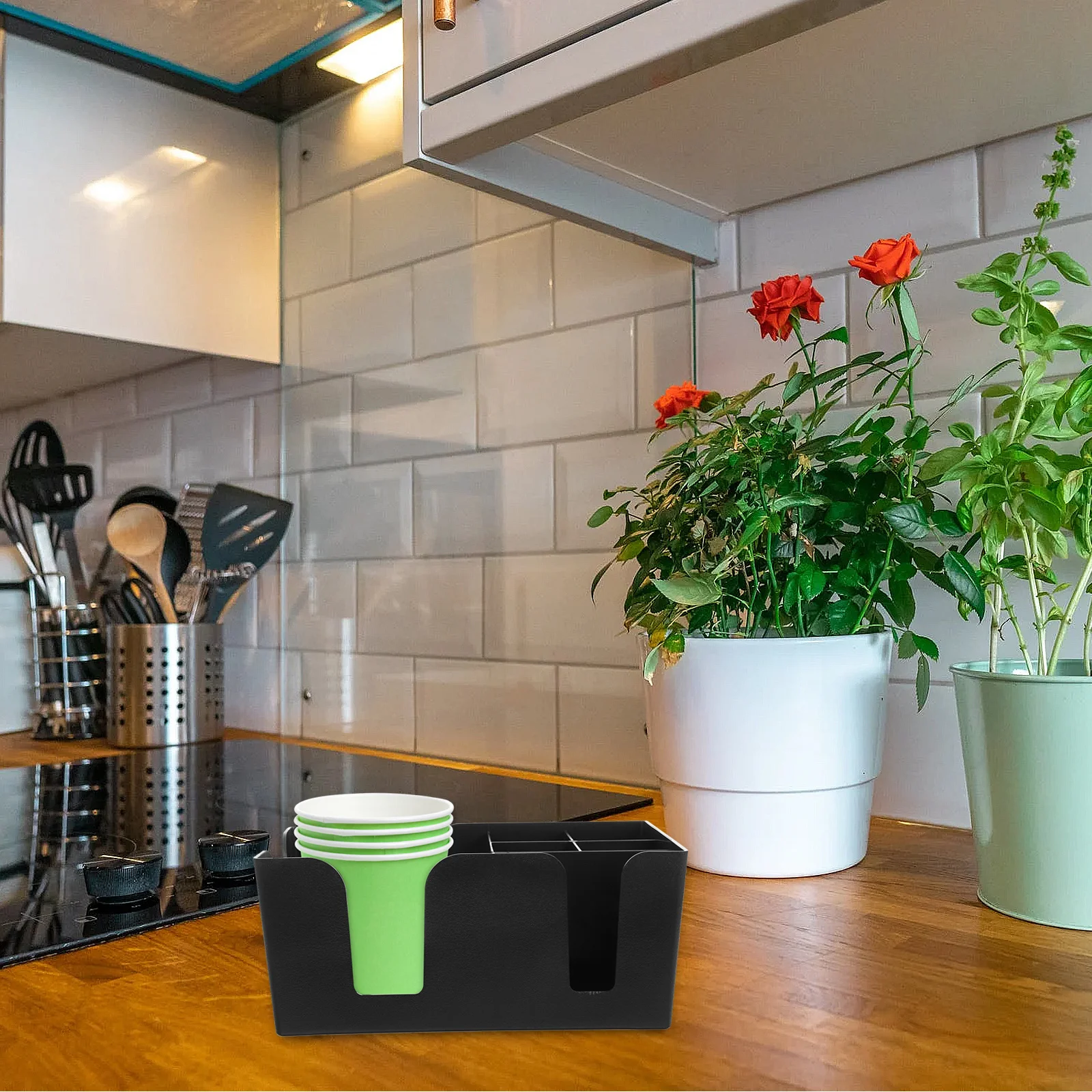 Coffee Cup Holder Paper Cup Organizer PP Countertop Multi-Compartment Storage Rack Convenient Coffee Bar Accessories for Office
Coffee Cup Holder Paper Cup Organizer PP Countertop Multi-Compartment Storage Rack Convenient Coffee Bar Accessories for Office