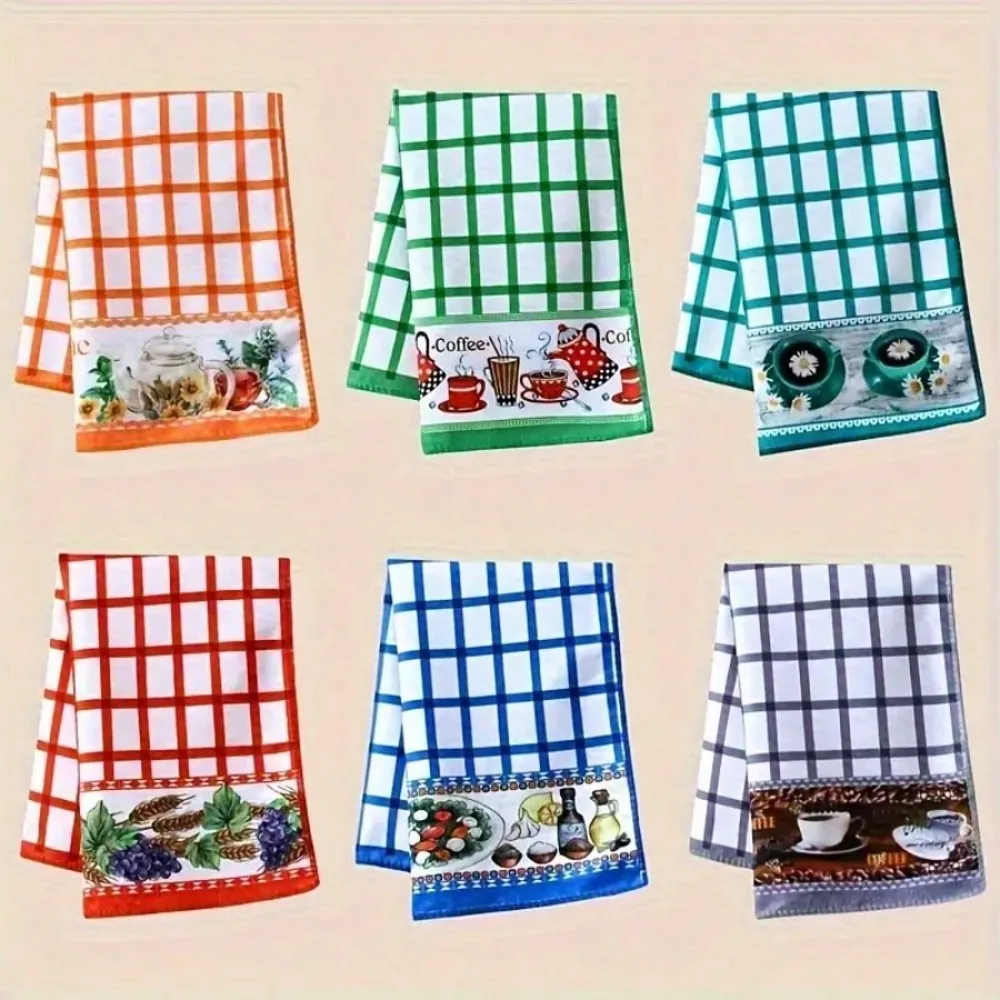 6-Piece Ins-Style High-Visibility Kitchen Towel Set | Fun Abstract Print, Soft And Highly Absorbent Dishcloth, Kitchen Cloth, Home Cleaning And Decoration
6-Piece Ins-Style High-Visibility Kitchen Towel Set | Fun Abstract Print, Soft And Highly Absorbent Dishcloth, Kitchen Cloth, Home Cleaning And Decoration
