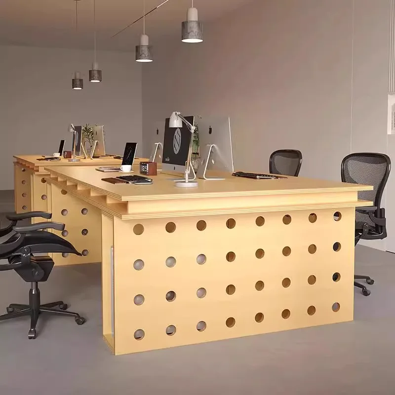 Simple ocean board desk desk birch hole table Nakajima table designer workbench
Simple ocean board desk desk birch hole table Nakajima table designer workbench
