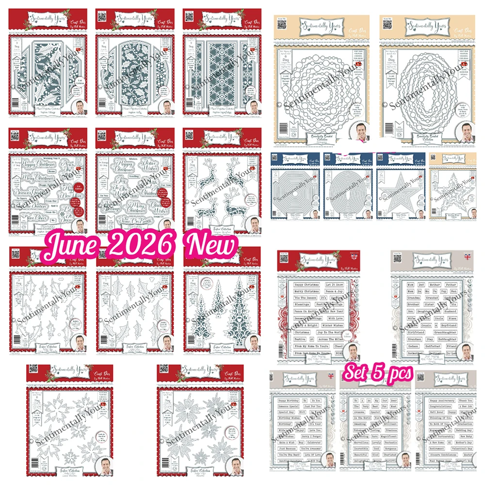 Sentimentally Yours Festive Foliage Filigree Reindeer Fir Trees Holly Boughs Dies and Stamp for DIY Scrapbook Card June 2026 New
Sentimentally Yours Festive Foliage Filigree Reindeer Fir Trees Holly Boughs Dies and Stamp for DIY Scrapbook Card June 2026 New