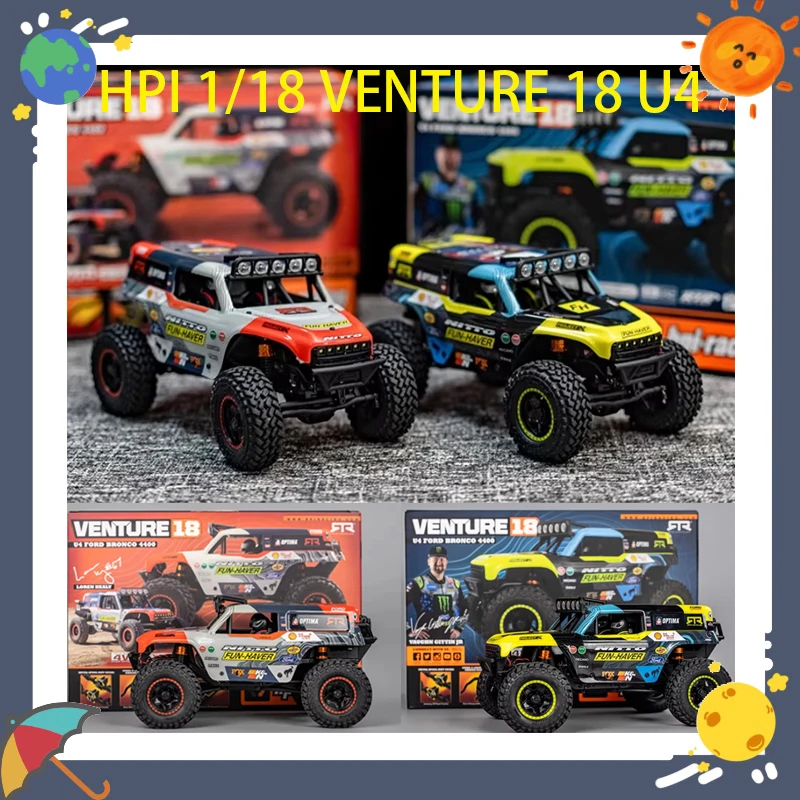 HPI Simulation 1/18 Flux U4 Wrangler 4400 Four-Wheel Drive Remote-Controlled Electric Off-Road Vehicle Toy for Boys
HPI Simulation 1/18 Flux U4 Wrangler 4400 Four-Wheel Drive Remote-Controlled Electric Off-Road Vehicle Toy for Boys