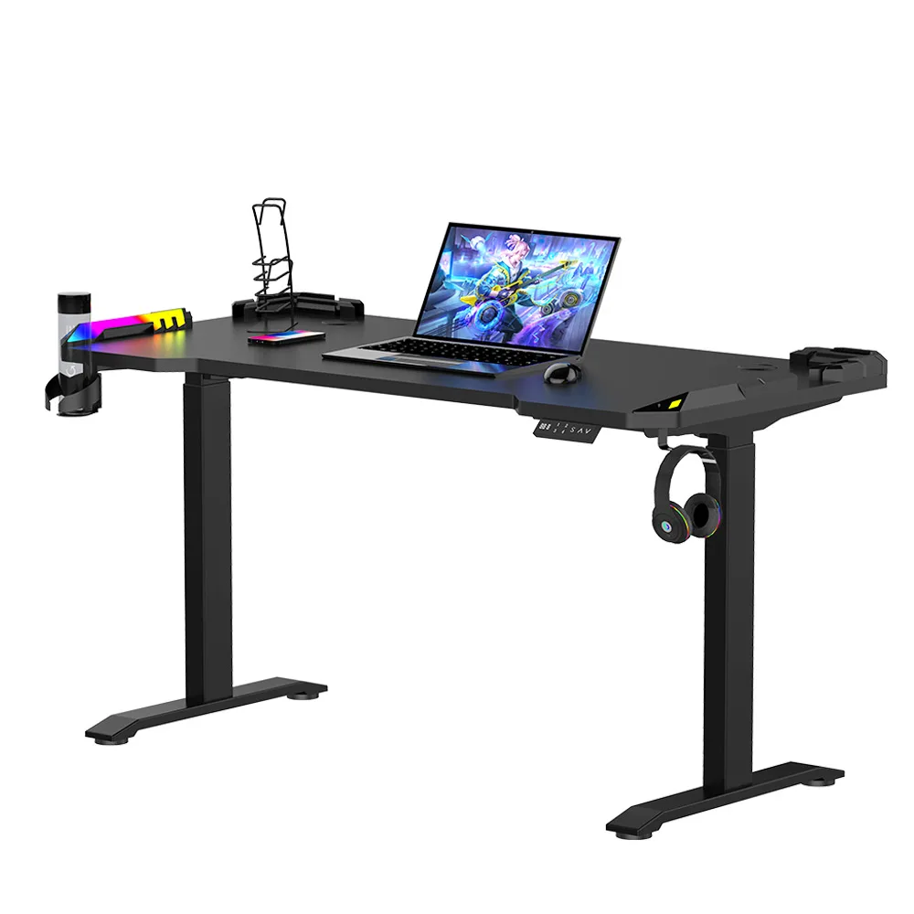 Led Lights Pc Laptop Computer Gaming Desk With Hot Sales Top Electric Stand up Gaming Table Adjustable Height
Led Lights Pc Laptop Computer Gaming Desk With Hot Sales Top Electric Stand up Gaming Table Adjustable Height