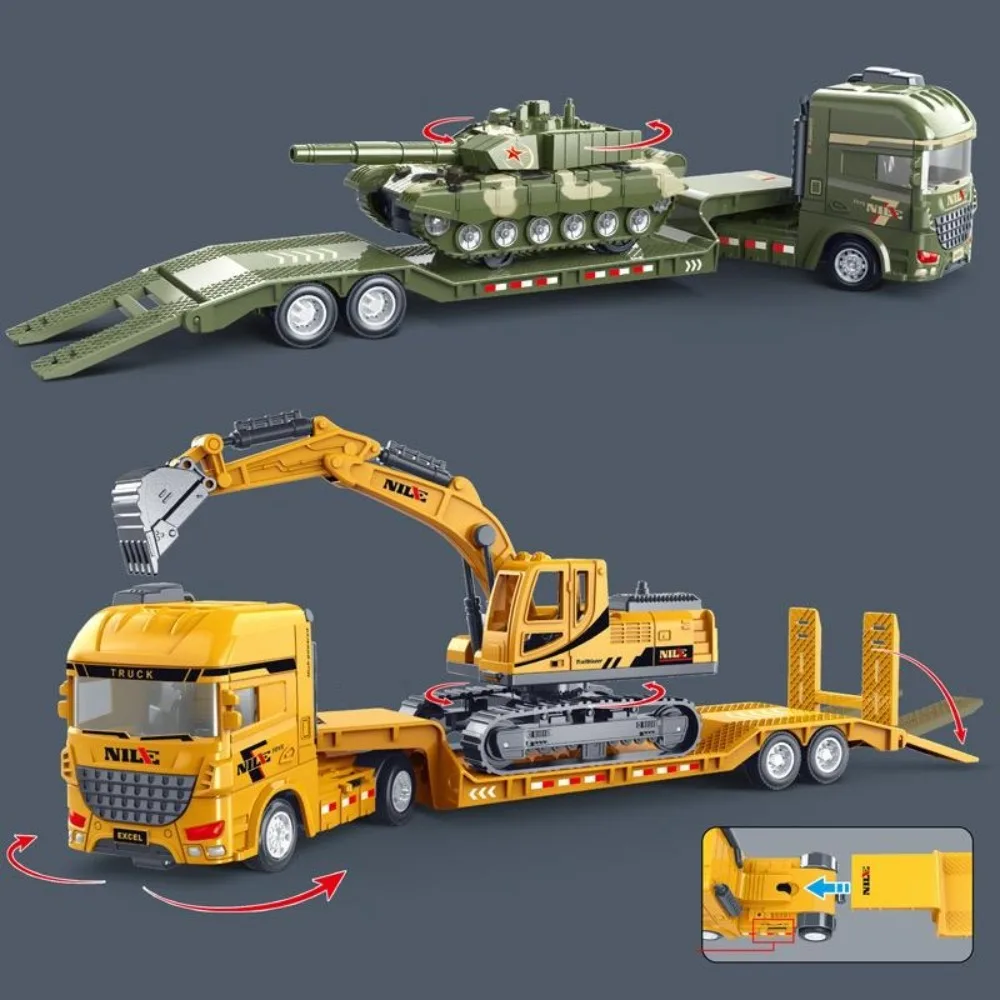 Durable 1/50 Scale Construction Vehicle Toy Semi-carrier Gifts Interactive Engineering Toys Alloy Transporter Car Toys for Kids
Durable 1/50 Scale Construction Vehicle Toy Semi-carrier Gifts Interactive Engineering Toys Alloy Transporter Car Toys for Kids