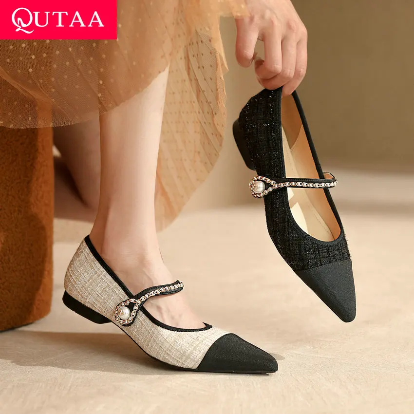 QUTAA 2024 Pointed Toe Low Heels Women Pumps Fashion Buckle Mary Janes Office Lady Casual Shoes Woman Summer Size 34-39
QUTAA 2024 Pointed Toe Low Heels Women Pumps Fashion Buckle Mary Janes Office Lady Casual Shoes Woman Summer Size 34-39