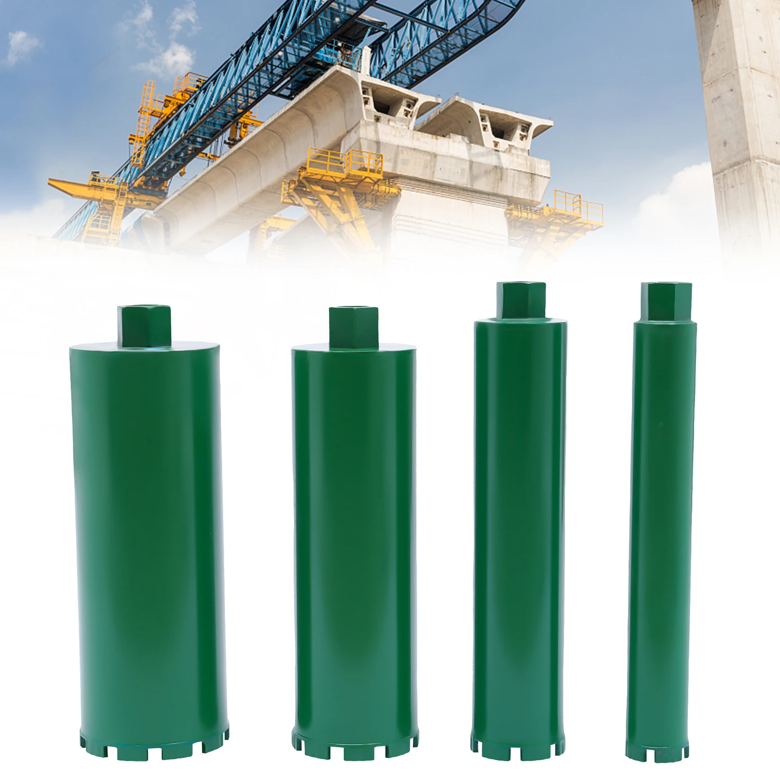 4Pcs Wet Diamond Core Drill Bit 51mm/76mm/102mm/120mm Open-hole Tool for Drilling Hard Concrete Block Brick
4Pcs Wet Diamond Core Drill Bit 51mm/76mm/102mm/120mm Open-hole Tool for Drilling Hard Concrete Block Brick