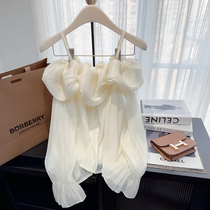 Sweet Off-Shoulder Puff Shirt Spring New Design Sense Niche Long Sleeve Top for Girls
Sweet Off-Shoulder Puff Shirt Spring New Design Sense Niche Long Sleeve Top for Girls