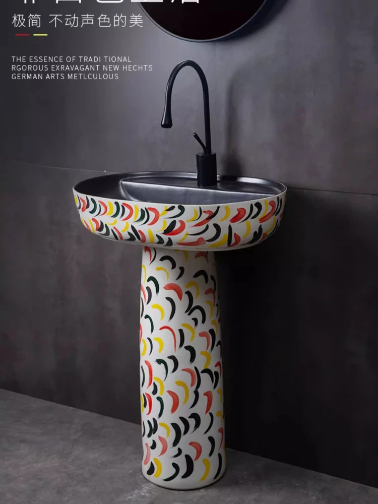 Ceramic column retro balcony outdoor blue and white art courtyard floor-to-ceiling outdoor wash basin
Ceramic column retro balcony outdoor blue and white art courtyard floor-to-ceiling outdoor wash basin