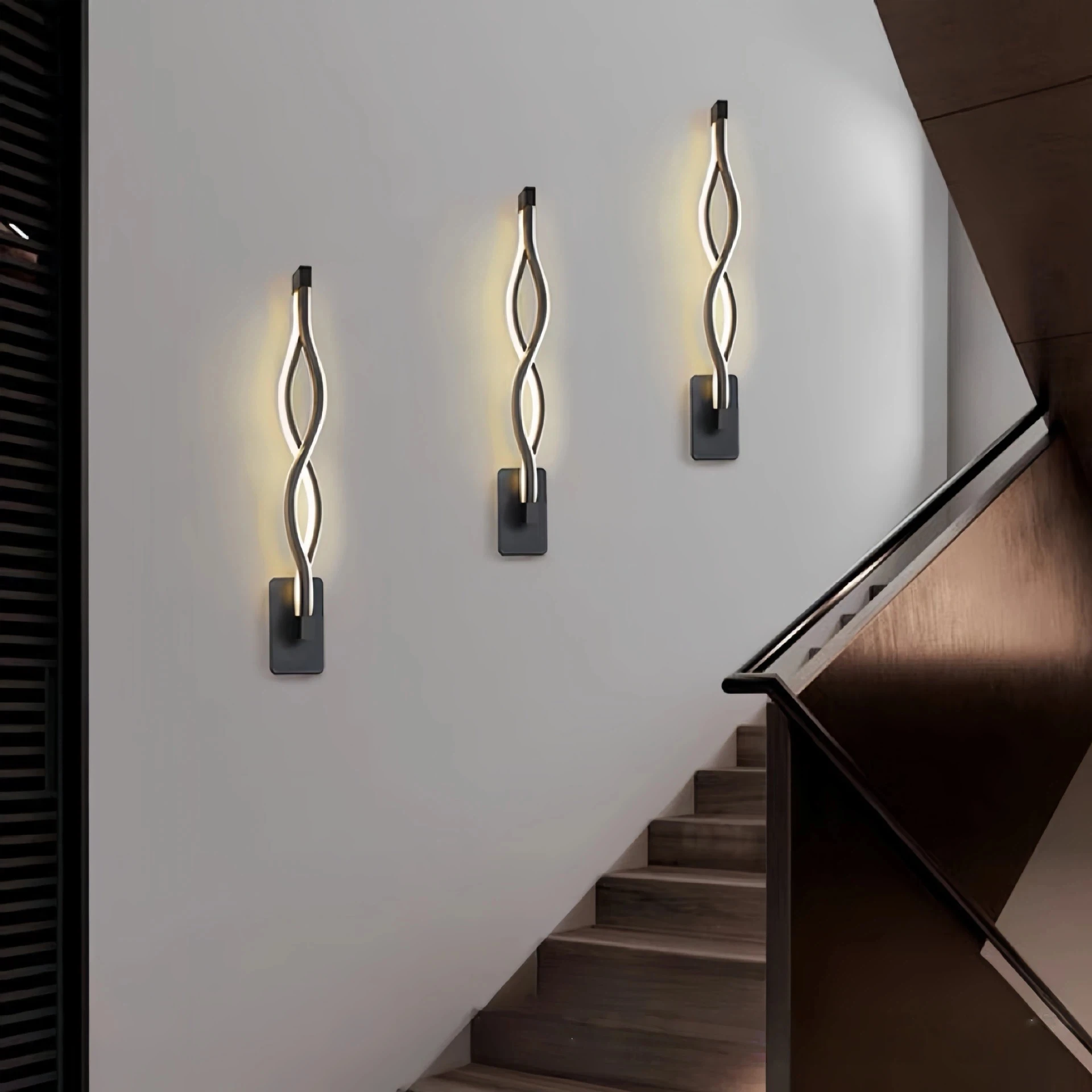 Creative Wave LED Wall Lamp 16W Black White Wall Mounted Acrylic Sconce Lighting For Indoor Bedroom Bedsides Corridor Stairs
Creative Wave LED Wall Lamp 16W Black White Wall Mounted Acrylic Sconce Lighting For Indoor Bedroom Bedsides Corridor Stairs