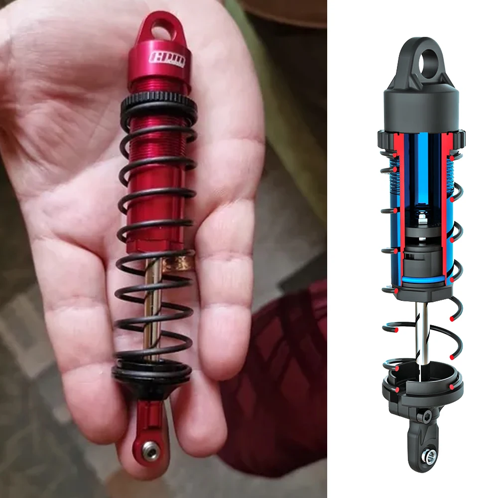 GPM Metal Aluminum Alloy 143mm Rear Shock Absorber 9661 for Traxxas 1/8 4WD Sledge 6S 95076-4 Monster Truck RC Car Upgrade Parts
GPM Metal Aluminum Alloy 143mm Rear Shock Absorber 9661 for Traxxas 1/8 4WD Sledge 6S 95076-4 Monster Truck RC Car Upgrade Parts