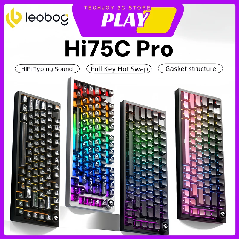 LEOBOG Hi75c Pro Беспроводная механическая клавиатура, алюминиевая 3-режимная 2,4G, индивидуальная RGB игровая клавиатура с горячей заменой, аксессуары для ПК, подарки
LEOBOG Hi75c Pro Беспроводная механическая клавиатура, алюминиевая 3-режимная 2,4G, индивидуальная RGB игровая клавиатура с горячей заменой, аксессуары для ПК, подарки