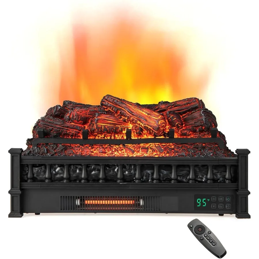 26 электрических камина, набор колод, инфракрасный кварцевый обогреватель с дистанционным управлением, 8 часов, таймер, регулируемые цвета пламени, реалистичная сосна
26 электрических камина, набор колод, инфракрасный кварцевый обогреватель с дистанционным управлением, 8 часов, таймер, регулируемые цвета пламени, реалистичная сосна