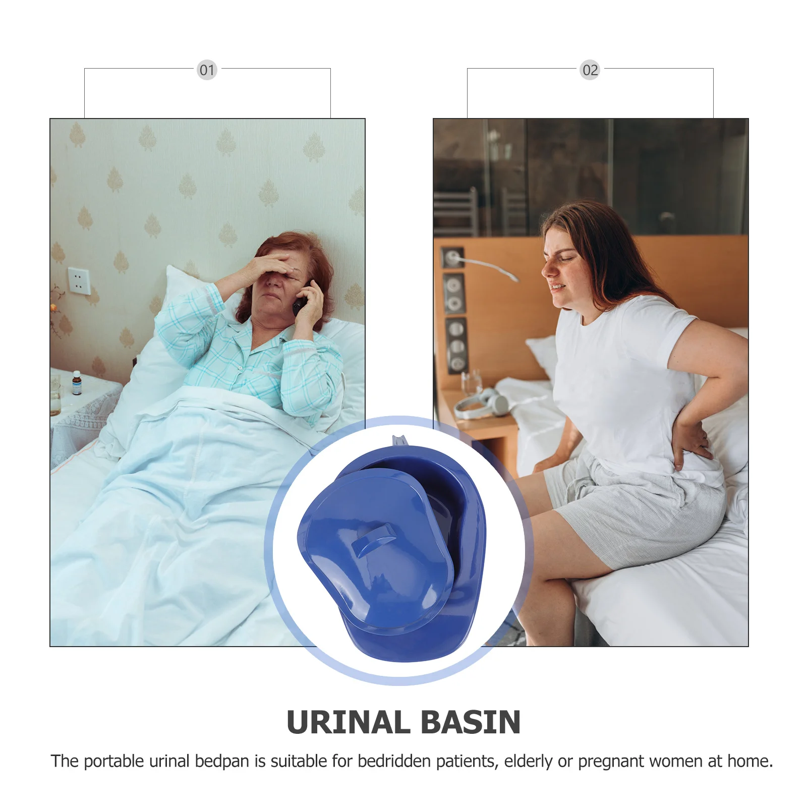 Bedpan Portable Plastic Urinal For Adults Elderly Women Home Hospital Use Smooth Contoured Design Anti-Spill Reusable Patient 
Bedpan Portable Plastic Urinal For Adults Elderly Women Home Hospital Use Smooth Contoured Design Anti-Spill Reusable Patient