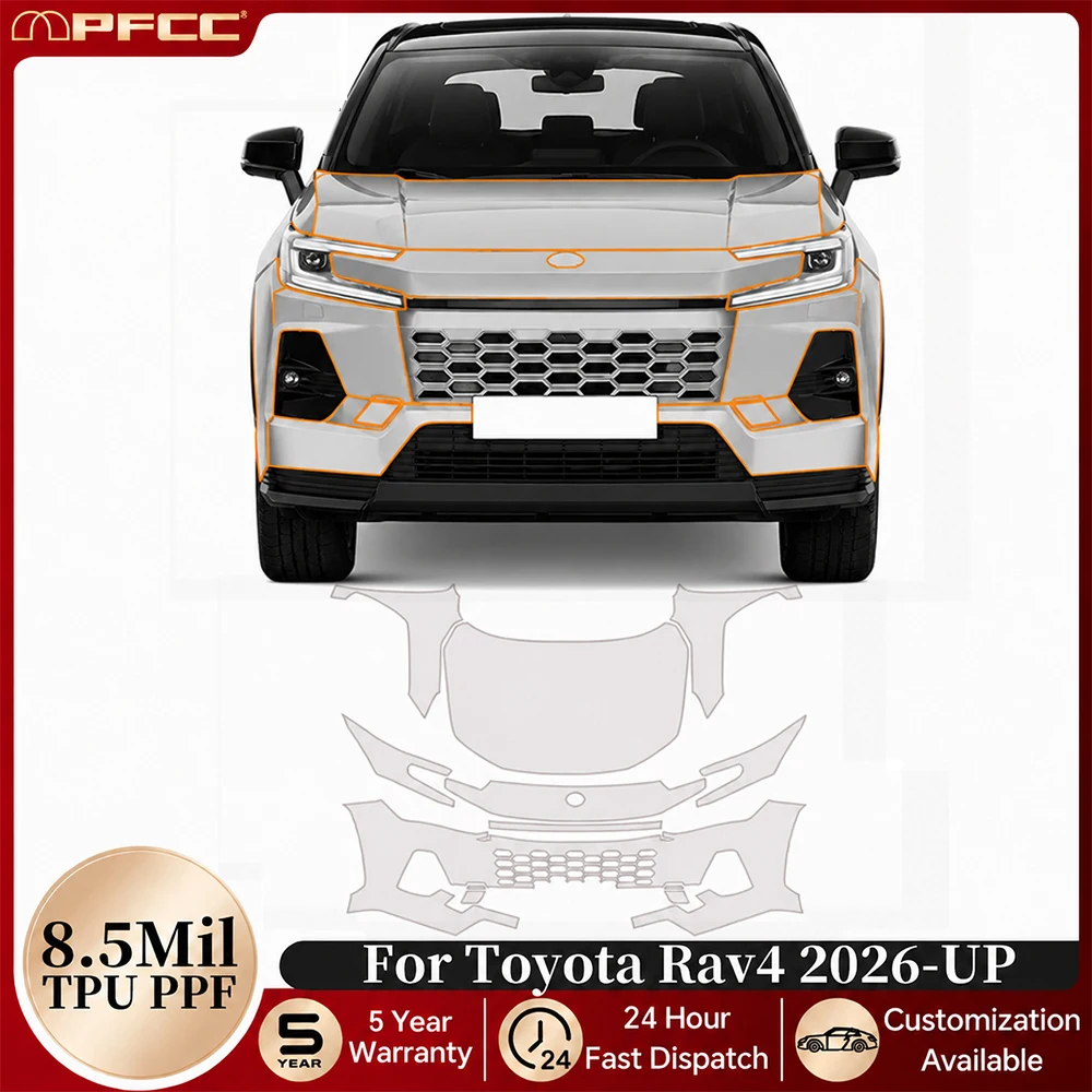 For Toyota RAV4 2026 2027 Pre-cut Paint Protection Film Car TPU PPF Anti-scratch Clear Bra Resistant Repairable Car Accessories
For Toyota RAV4 2026 2027 Pre-cut Paint Protection Film Car TPU PPF Anti-scratch Clear Bra Resistant Repairable Car Accessories
