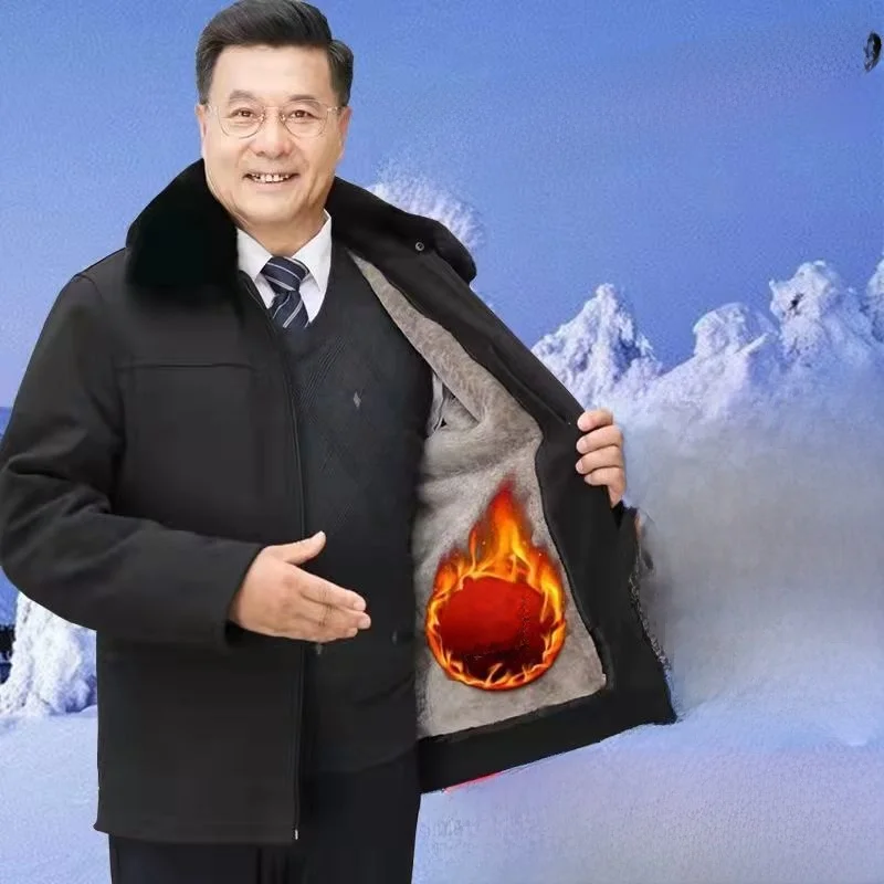 Thiened Fce Warm Cotton Jaet for ly Men Winter Casual Wear Dad Coat Middle-Aged Outerwear 70 Years Old Cotton Pad...
Thiened Fce Warm Cotton Jaet for ly Men Winter Casual Wear Dad Coat Middle-Aged Outerwear 70 Years Old Cotton Pad...