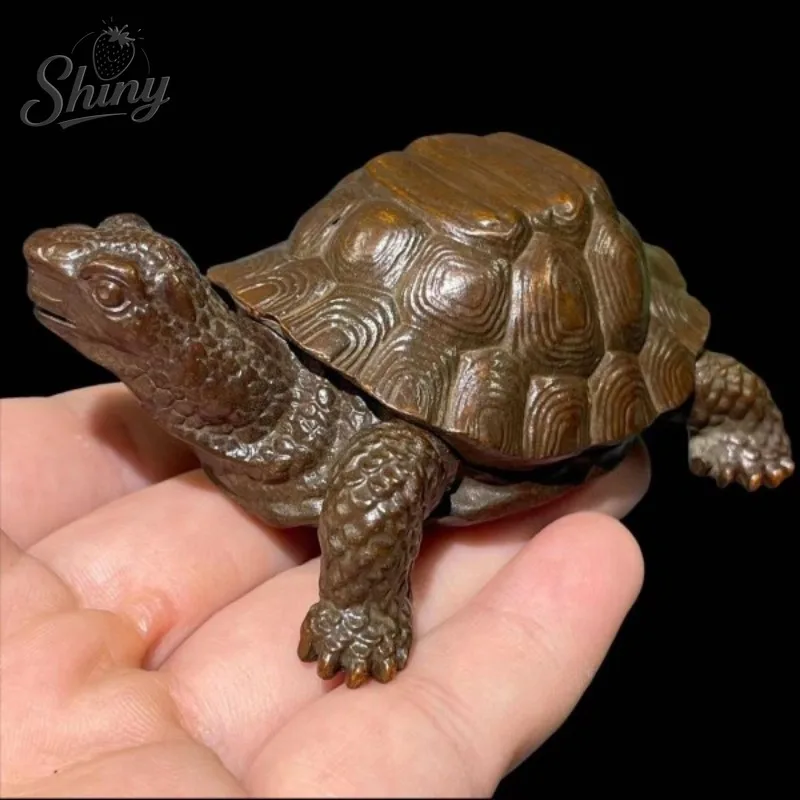 Antique-style Copper Coin Turtle Ornament Inkwell for Gathering Fortune and Wealth
Antique-style Copper Coin Turtle Ornament Inkwell for Gathering Fortune and Wealth