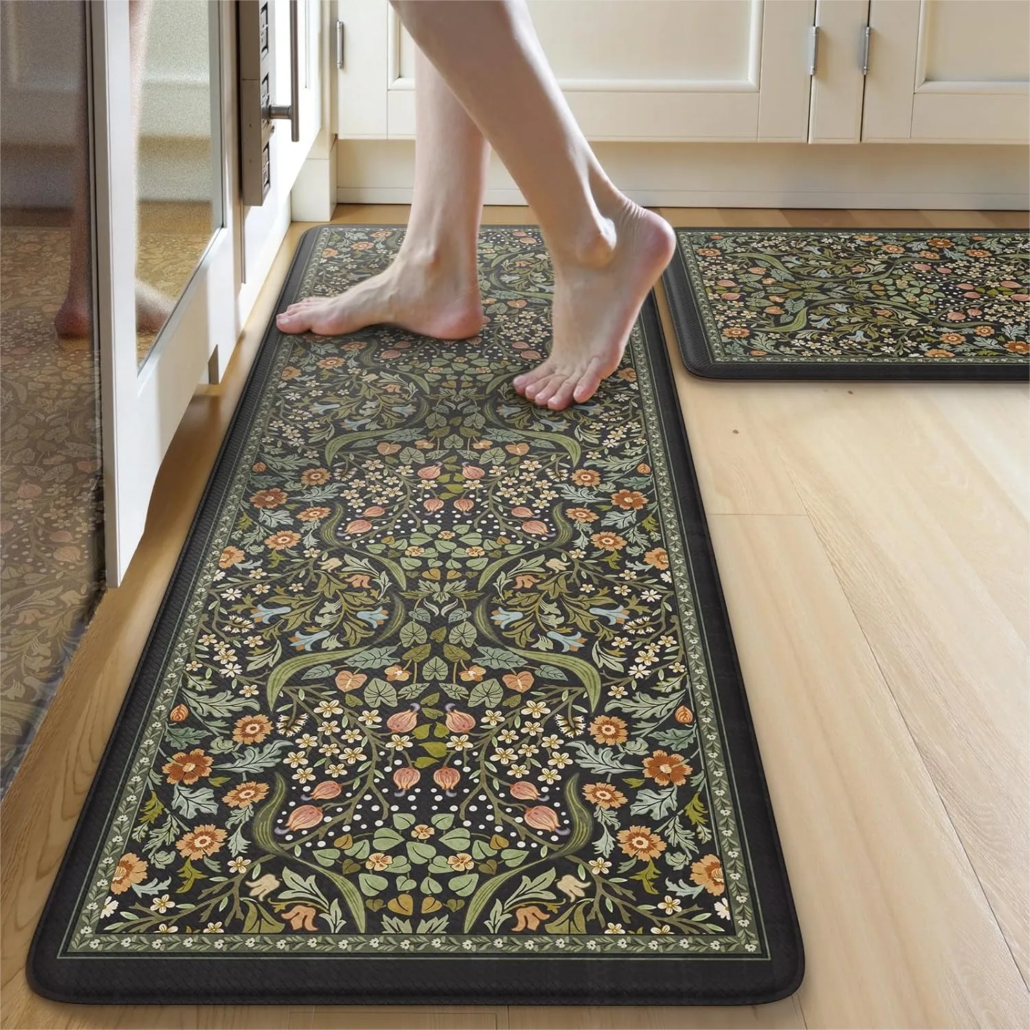 Spring Floral Kitchen Mats for Floor 2PCS, Cushioned Anti Fatigue Non Slip Standing Mat for Sink, Laundry, Office
Spring Floral Kitchen Mats for Floor 2PCS, Cushioned Anti Fatigue Non Slip Standing Mat for Sink, Laundry, Office