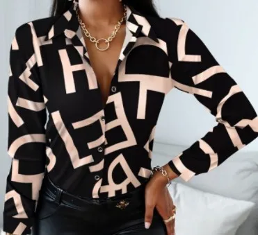 Women's Spring and Autumn Long Sleeve Lapel Button-Down Shirt Retro Style Elegant 3D Printed Fashion Plus Size Top
Women's Spring and Autumn Long Sleeve Lapel Button-Down Shirt Retro Style Elegant 3D Printed Fashion Plus Size Top