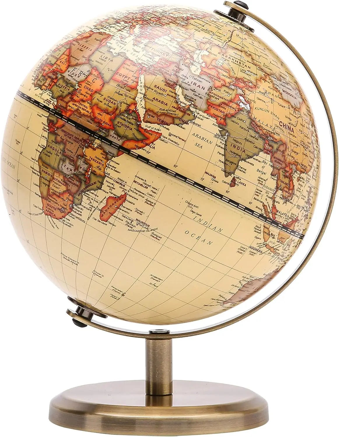 5.5-inch Antique Globe with English Map - Vintage Style Modern Decor for Home & Office
5.5-inch Antique Globe with English Map - Vintage Style Modern Decor for Home & Office