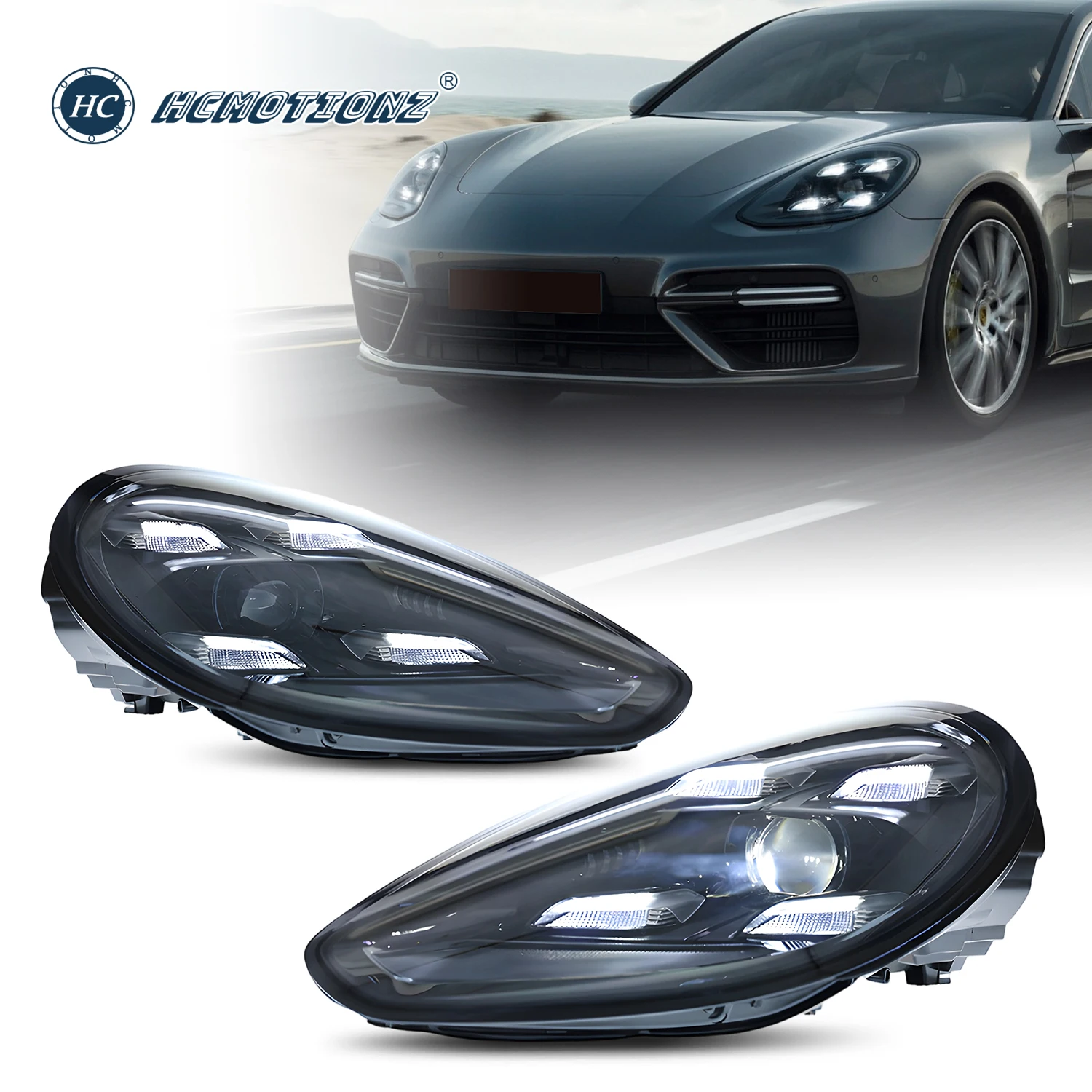 HCMOTIONZ Car LED Head Lamps for Porsche Panamera 2009-2016 (970) DRL Blue Light Front Lights Assembly
HCMOTIONZ Car LED Head Lamps for Porsche Panamera 2009-2016 (970) DRL Blue Light Front Lights Assembly