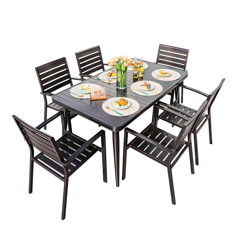 Outdoor aluminum alloy tables and chairs, outdoor villa courtyard, open-air balcony, terrace, small courtyard, leisure tables an
Outdoor aluminum alloy tables and chairs, outdoor villa courtyard, open-air balcony, terrace, small courtyard, leisure tables an