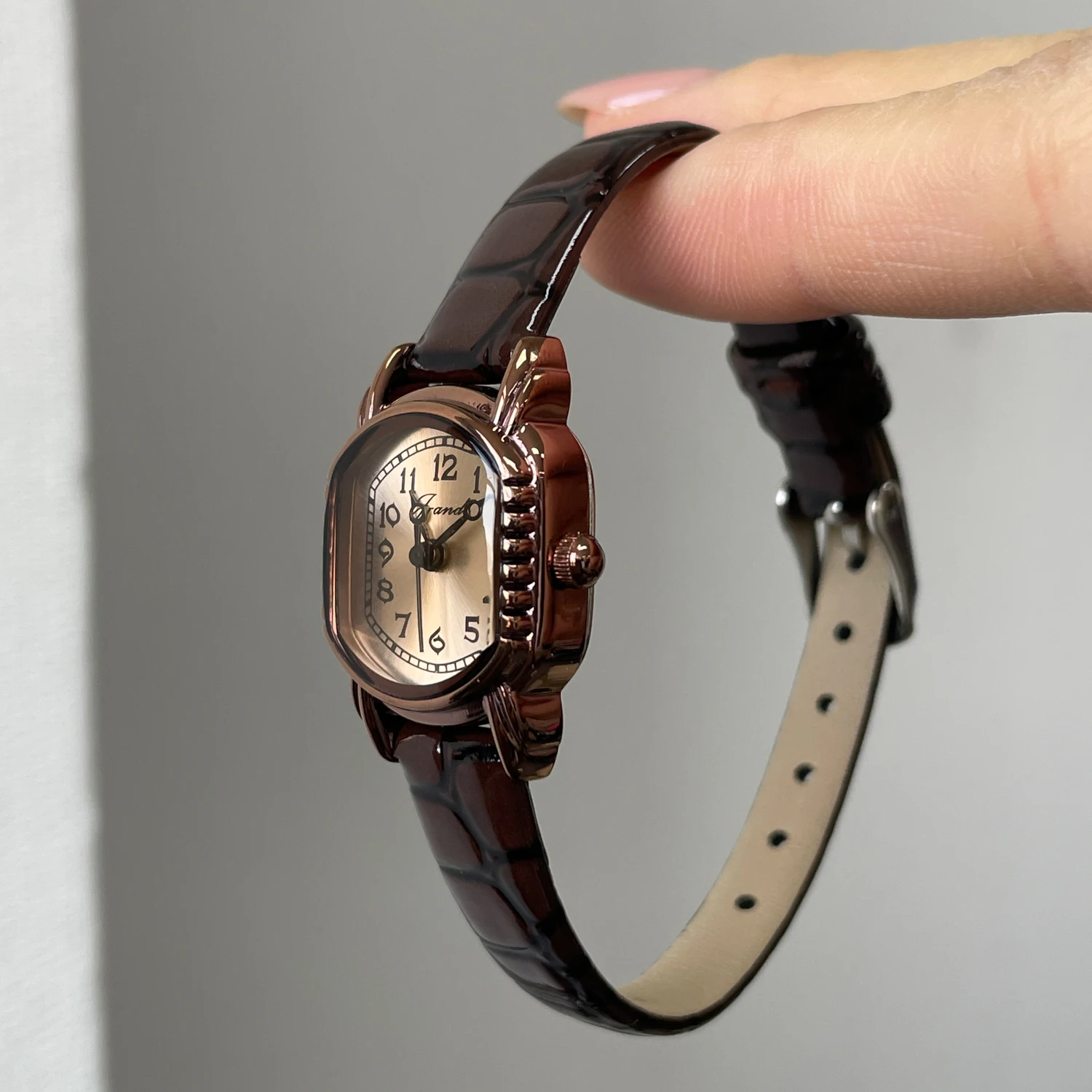 CILOA Simple Retro Small Dial Women's Quartz Watch, Dark Brown Thin Leather Strap, Elegant Ladies Wristwatch
CILOA Simple Retro Small Dial Women's Quartz Watch, Dark Brown Thin Leather Strap, Elegant Ladies Wristwatch