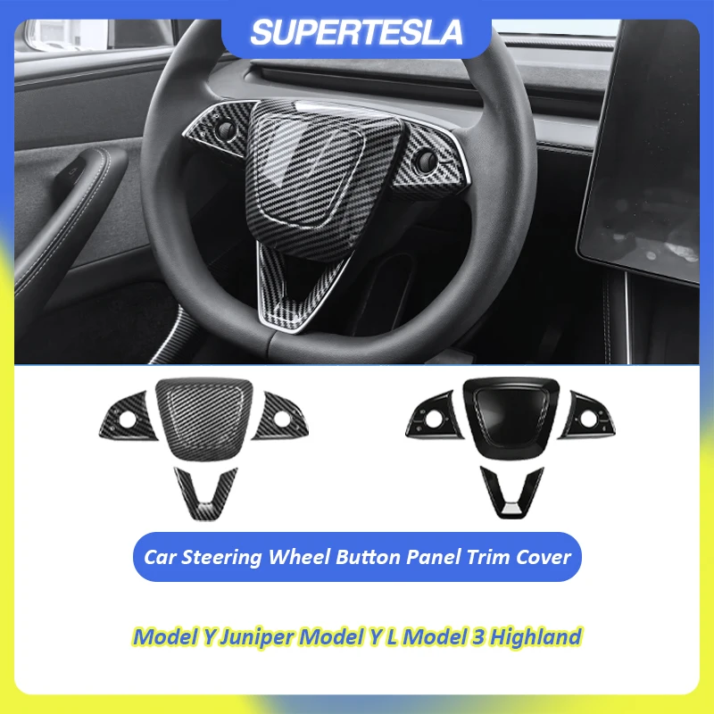 For Tesla Model Y Juniper Model Y L 2025-2026 Model 3 Highland 2024-2026 NewCar Steering Wheel Button Panel Trim Sticker Cover
For Tesla Model Y Juniper Model Y L 2025-2026 Model 3 Highland 2024-2026 NewCar Steering Wheel Button Panel Trim Sticker Cover