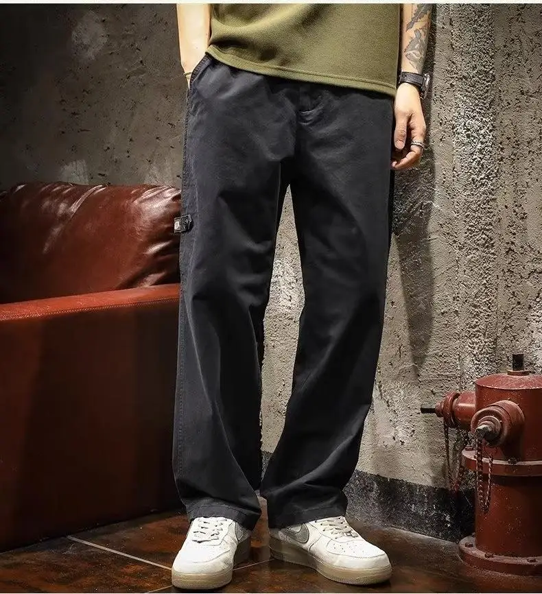 Retro straight overalls men summer and autumn simple large size trend loose wide leg long pants 2024 new style
Retro straight overalls men summer and autumn simple large size trend loose wide leg long pants 2024 new style
