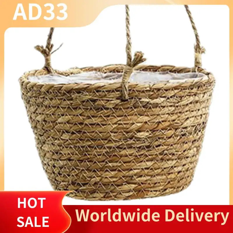 Top Deals Straw Basket Flowerpot, Balcony Creativedecoration Planting Radish Hanging Basin, Hanging Woven Flower Basket,
Top Deals Straw Basket Flowerpot, Balcony Creativedecoration Planting Radish Hanging Basin, Hanging Woven Flower Basket,