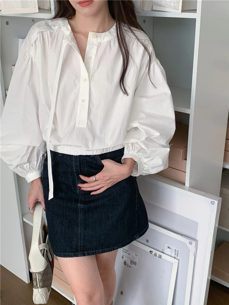 Ele Korean Sle Long Sve Loose Women's irt ort Waist-Cinching Top Trendy White Casual Busin Faion 2023 Autum...
Ele Korean Sle Long Sve Loose Women's irt ort Waist-Cinching Top Trendy White Casual Busin Faion 2023 Autum...