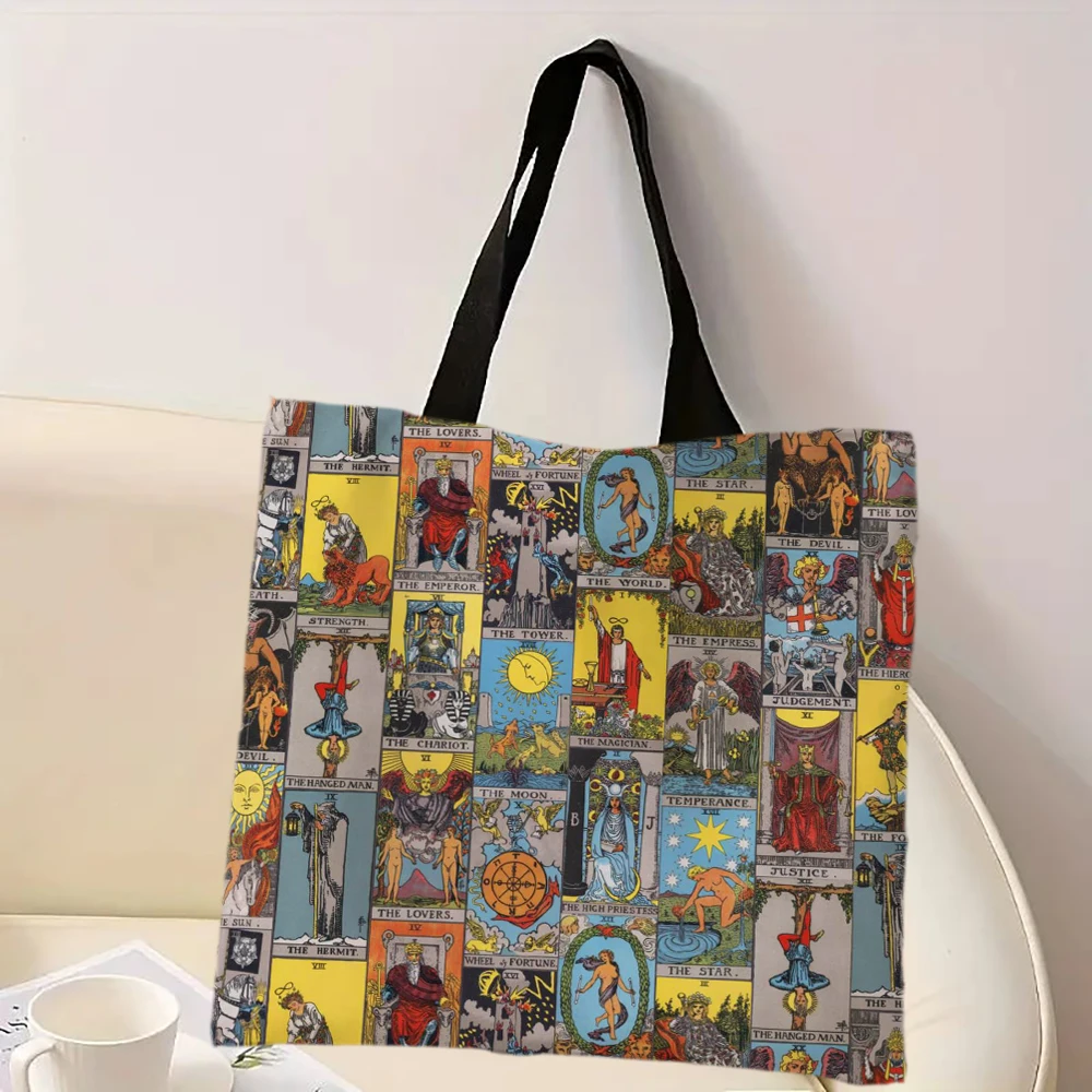 The Major Arcana of Tarot Printed Tote Bag Shopper Handbag Girl Shoulder Shopping Bag Casual Outdoor Beach Tote Bag
The Major Arcana of Tarot Printed Tote Bag Shopper Handbag Girl Shoulder Shopping Bag Casual Outdoor Beach Tote Bag