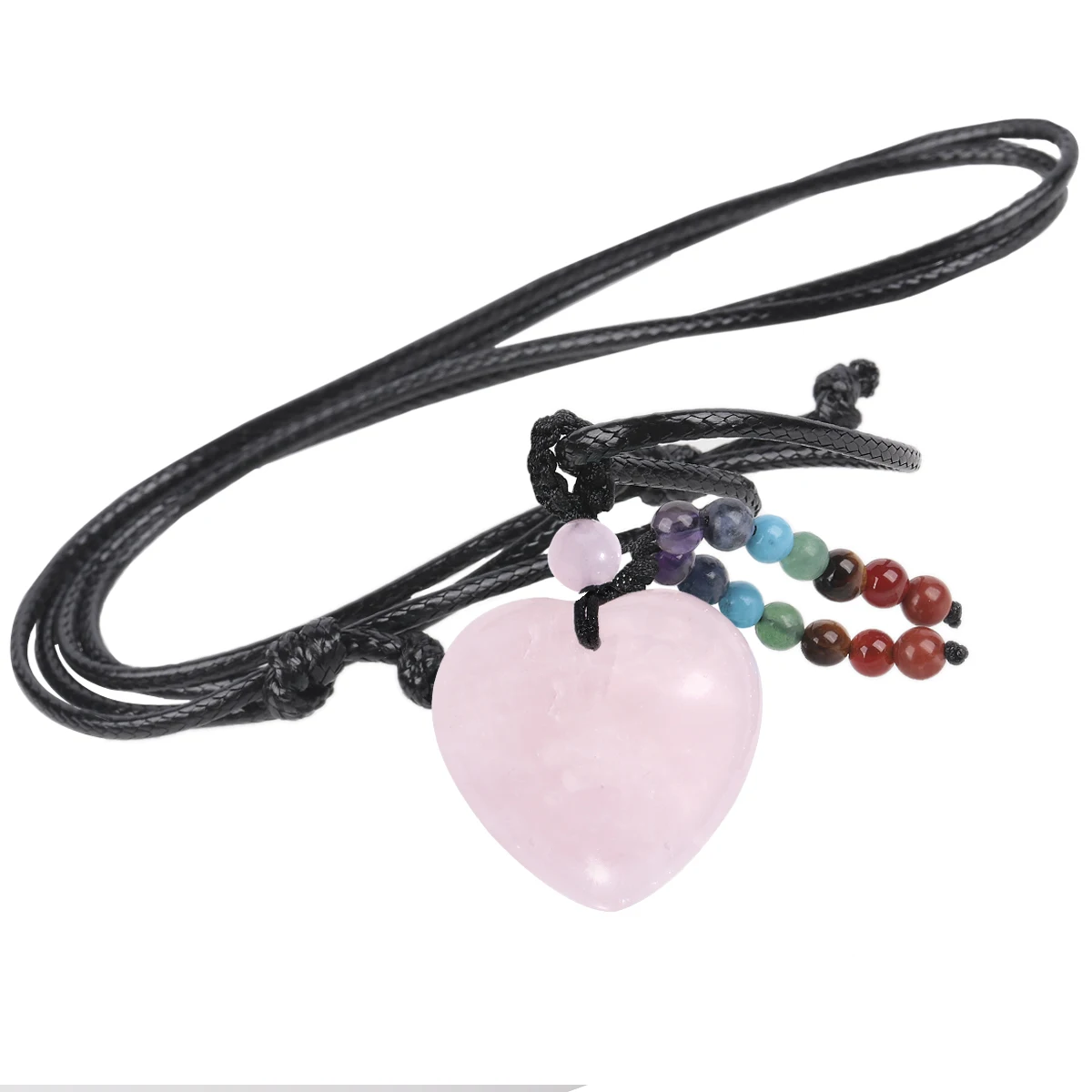 Natural Rose Quartz Love Heart Shaped Pendant Necklace Reiki 7 Chakra Crystal Stone Beads For Men Women Jewelry Fashion Gift
Natural Rose Quartz Love Heart Shaped Pendant Necklace Reiki 7 Chakra Crystal Stone Beads For Men Women Jewelry Fashion Gift