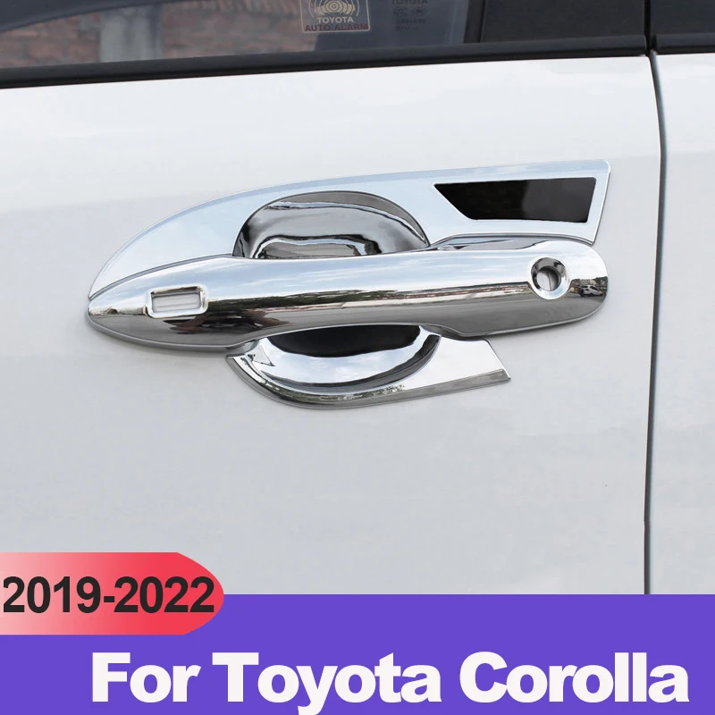 Для Toyota Corolla E210 2019 2020 2021 2022 2023 12th ABS чехлы на дверные ручки автомобиля, чаши, отделка, стикер, аксессуары, Стайлинг автомобиля 
Для Toyota Corolla E210 2019 2020 2021 2022 2023 12th ABS чехлы на дверные ручки автомобиля, чаши, отделка, стикер, аксессуары, Стайлинг автомобиля
