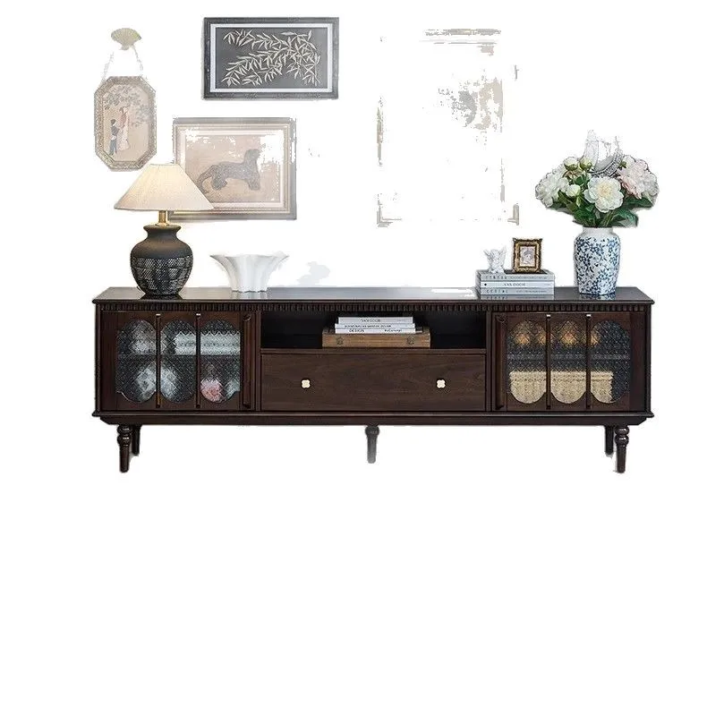 French retro Italian light luxury solid wood TV cabinet coffee table combination small apartment living room high-end
French retro Italian light luxury solid wood TV cabinet coffee table combination small apartment living room high-end