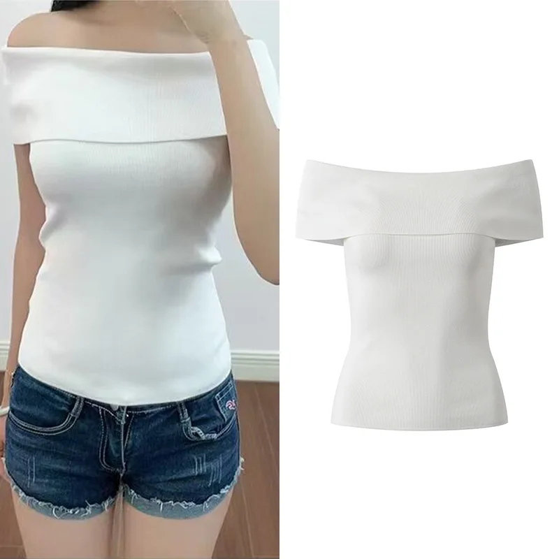 Лето 202, сексуальный белый облегающий вязаный топ на одно плечо, модный женский вязаный свитер цвета Sle для поездок на работу
Лето 202, сексуальный белый облегающий вязаный топ на одно плечо, модный женский вязаный свитер цвета Sle для поездок на работу