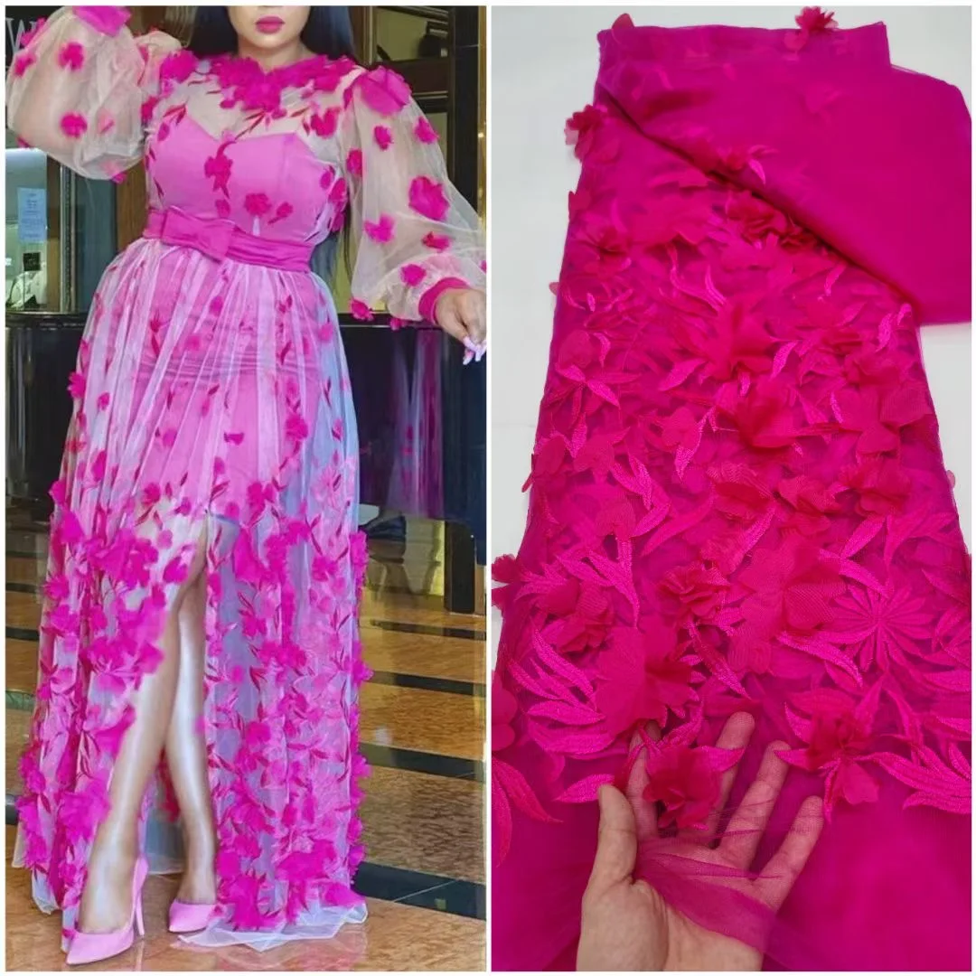 African 3D Flower Lace Fabric 2025 High Quality French Mesh Lace Fabric Nigerian Sequins Lace Fabrics for Wedding Dress VYY6245
African 3D Flower Lace Fabric 2025 High Quality French Mesh Lace Fabric Nigerian Sequins Lace Fabrics for Wedding Dress VYY6245