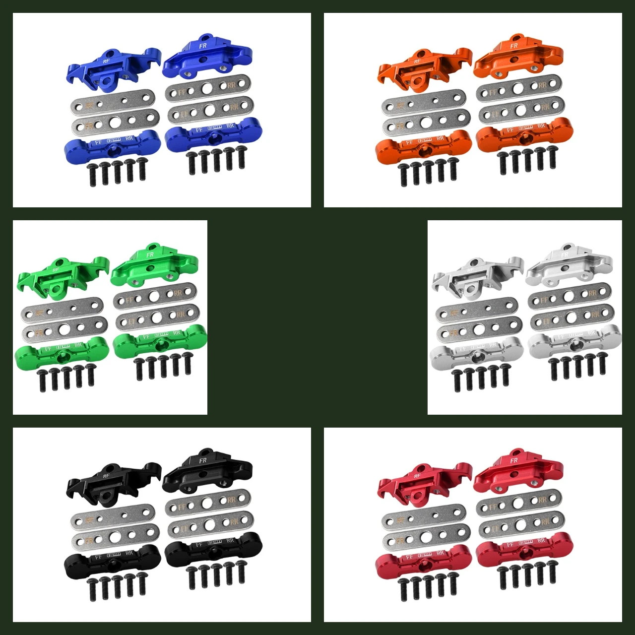 GPM 7075 Alu Tie Bar Mount&Suspension Pin Retainers Set TRAXXAS 1/10 Maxx 1.0/2.0 1/8 Slash Maxx
GPM 7075 Alu Tie Bar Mount&Suspension Pin Retainers Set TRAXXAS 1/10 Maxx 1.0/2.0 1/8 Slash Maxx