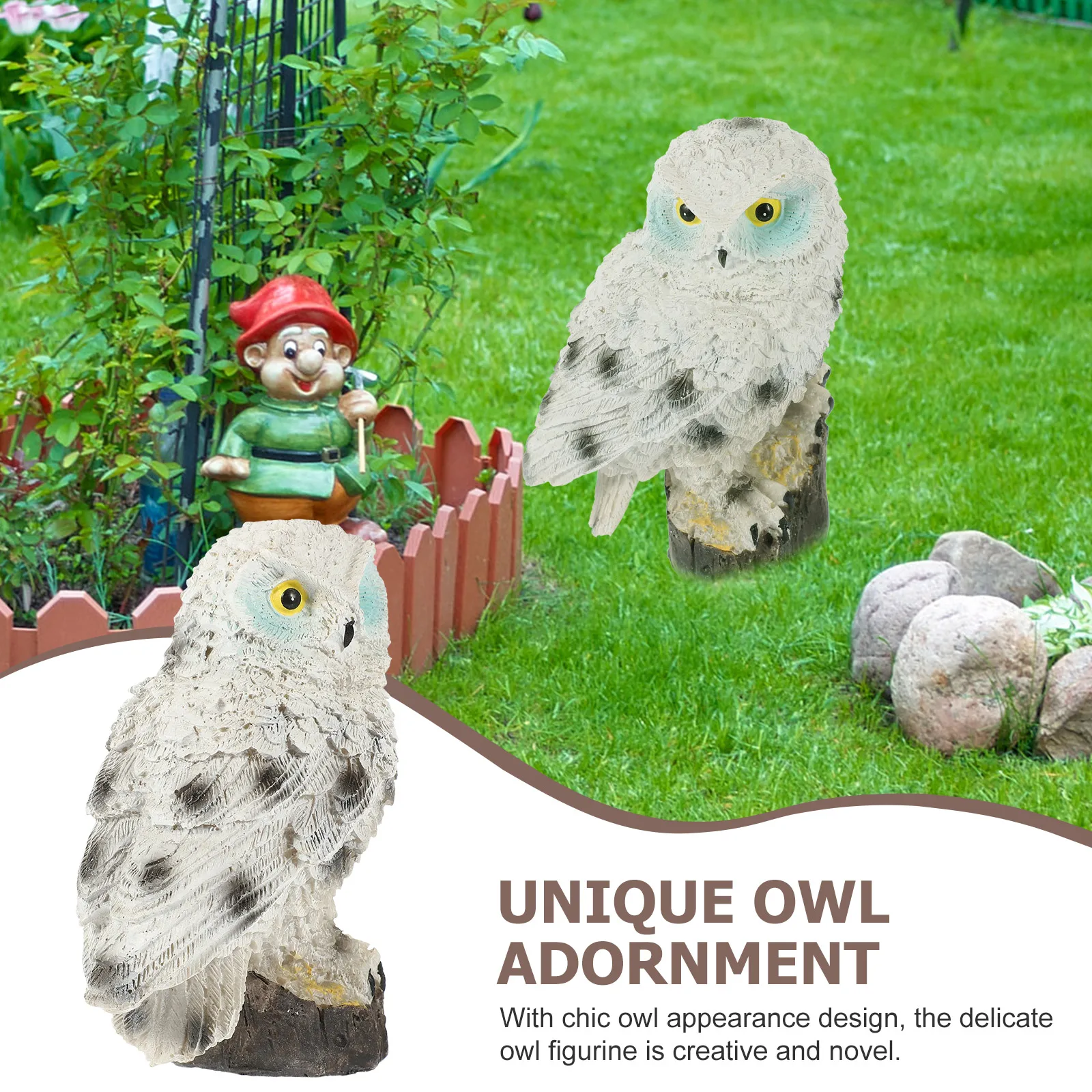 Resin Owl Decoration Standing Sculpture for Garden Home Office Desktop Landscape Ornament Bonsai Decor Outdoor Patio
Resin Owl Decoration Standing Sculpture for Garden Home Office Desktop Landscape Ornament Bonsai Decor Outdoor Patio