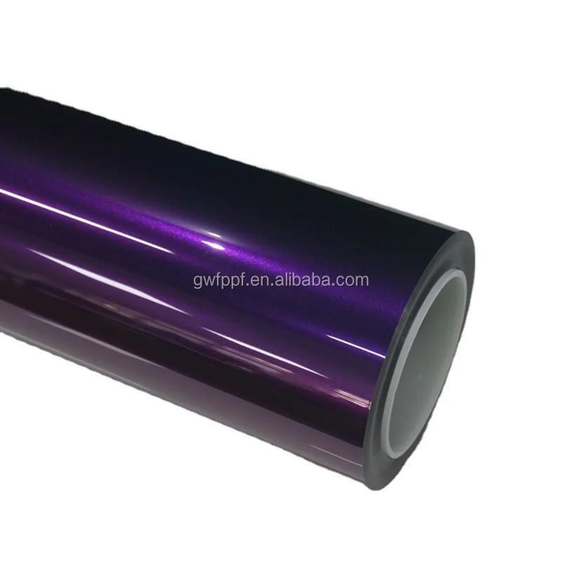 GWF Bright Black Purple TPU Body Shield Film Anti Scratch Colored Automotive Protective Wrap Manufacture Roll
GWF Bright Black Purple TPU Body Shield Film Anti Scratch Colored Automotive Protective Wrap Manufacture Roll